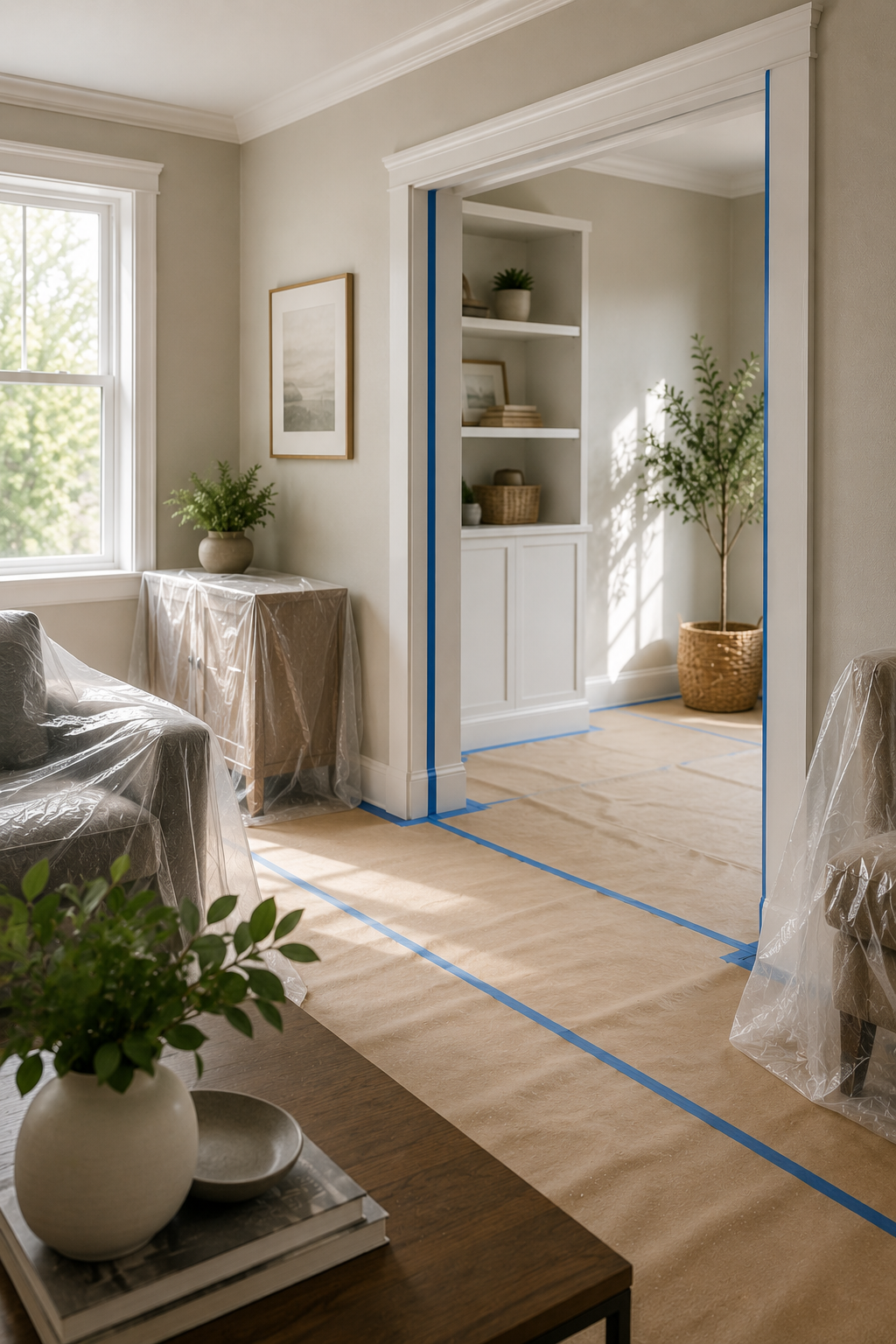 interior-painting-drop-cloths Interior Painting Prep Care
